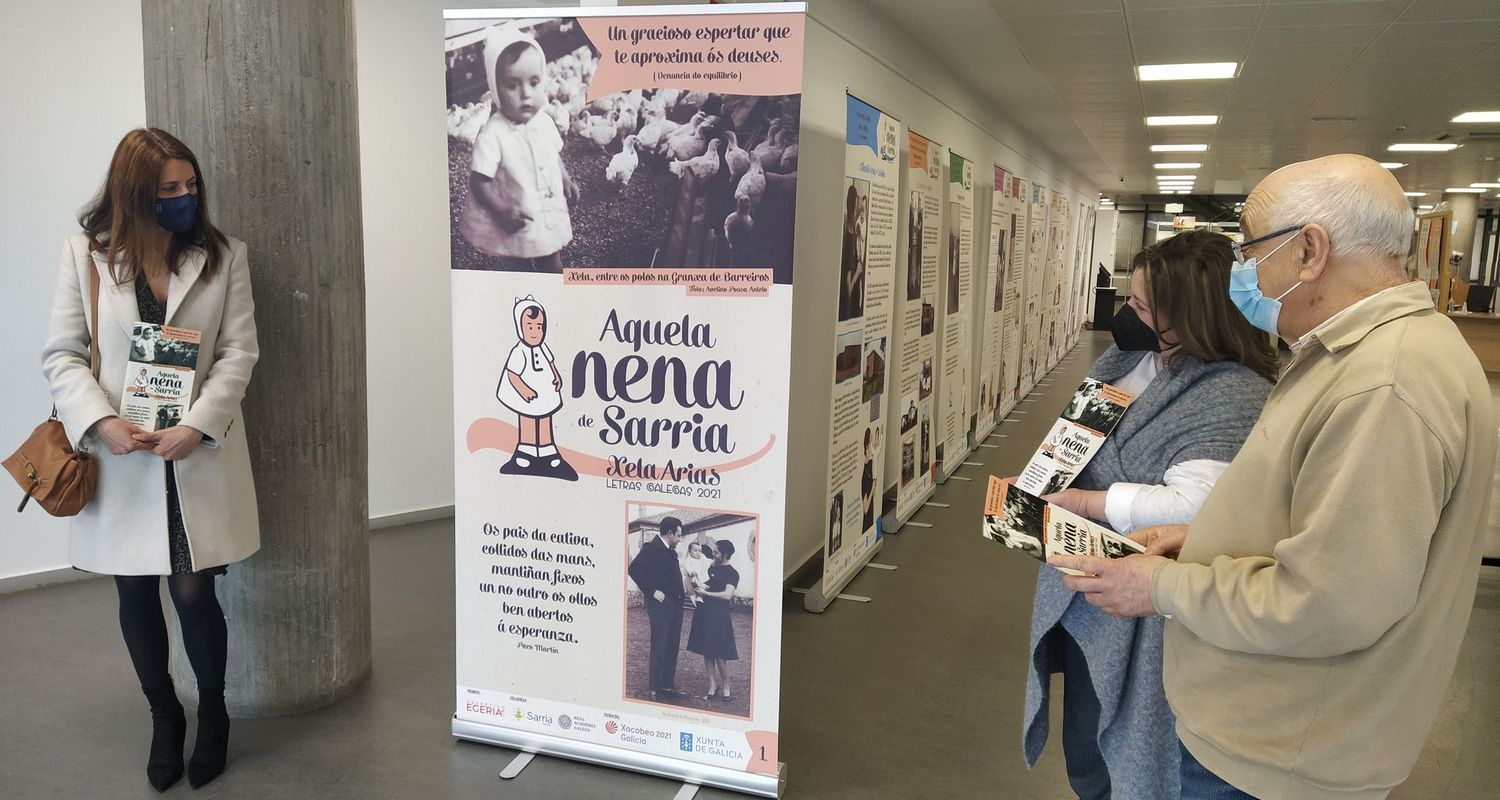 A exposición itinerante "Aquela nena de Sarria” foi presentada na Biblioteca Provincial de Lugo