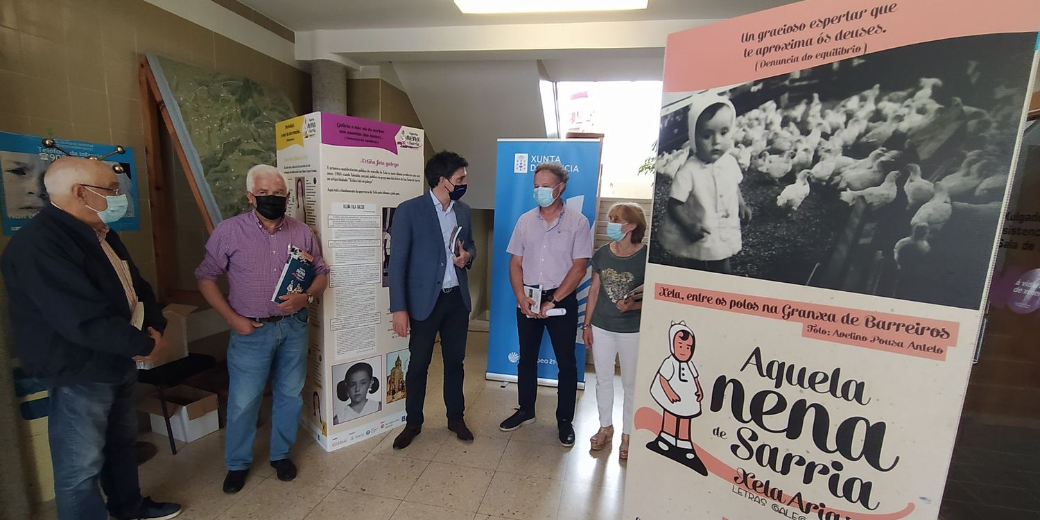 A exposición itinerante "Aquela nena de Sarria” foi presentada en Samos